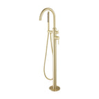 JTP KONO Floor Standing Bath Shower Mixer with Kit in Brushed Brass