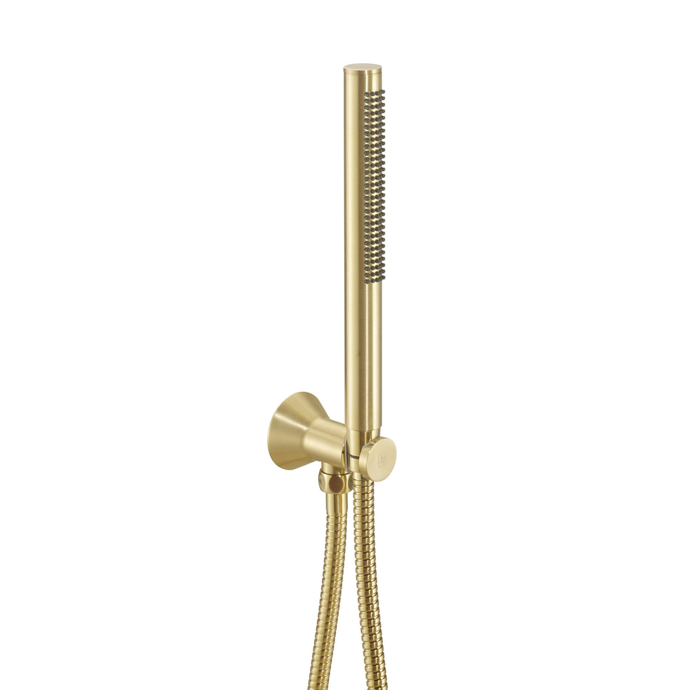 JTP KONO Round Water Outlet in Brushed Brass