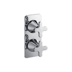 JTP KONO Thermostatic Concealed 2 Outlet Shower Valve KO671 in Chrome