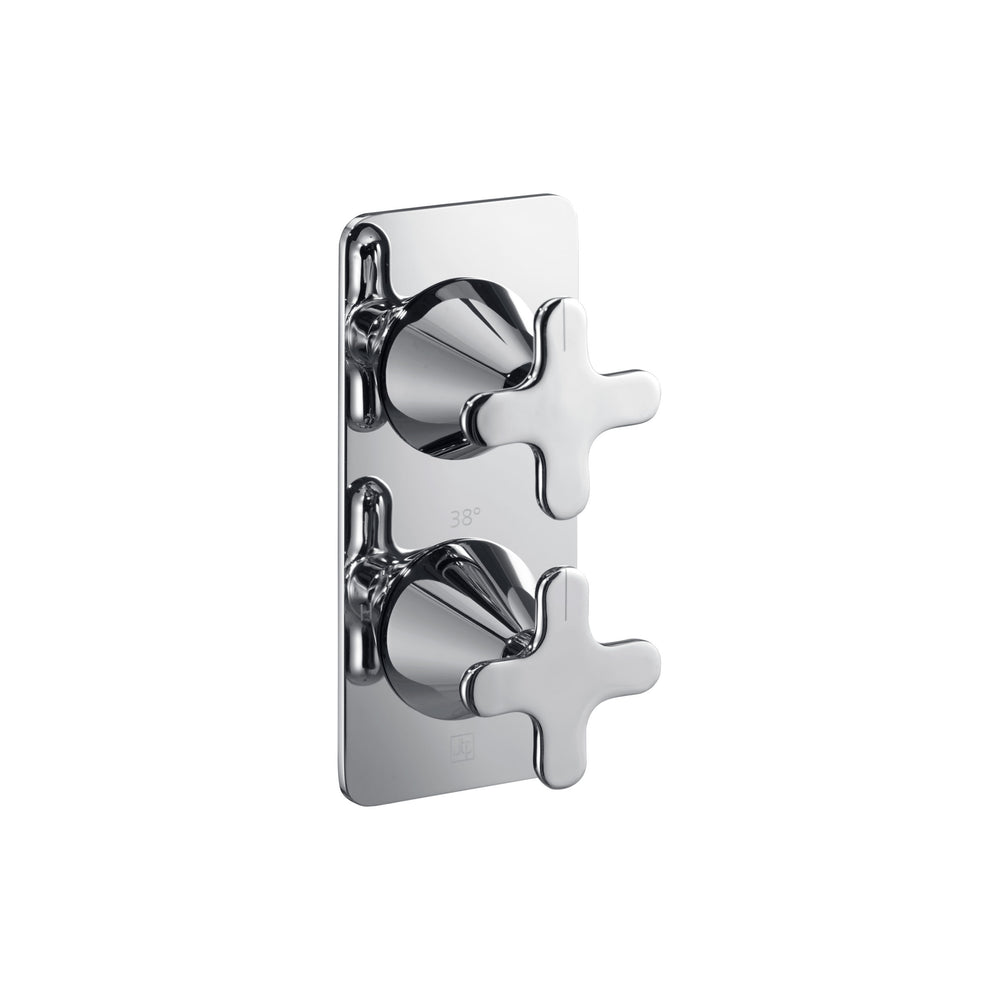 JTP KONO Thermostatic Concealed 2 Outlet Shower Valve KO671 in Chrome