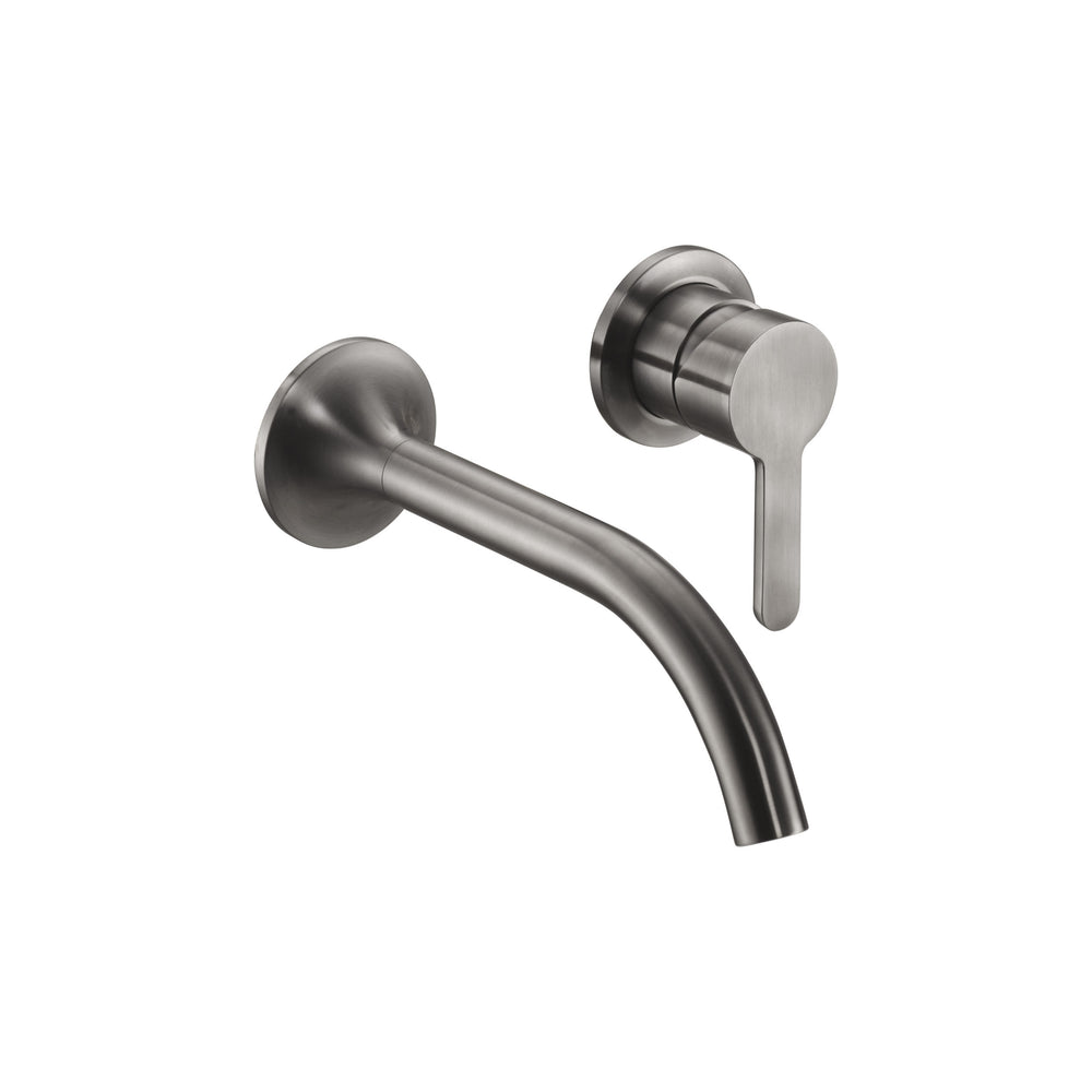 JTP KONO Wall Mounted Basin Mixer in Brushed Black