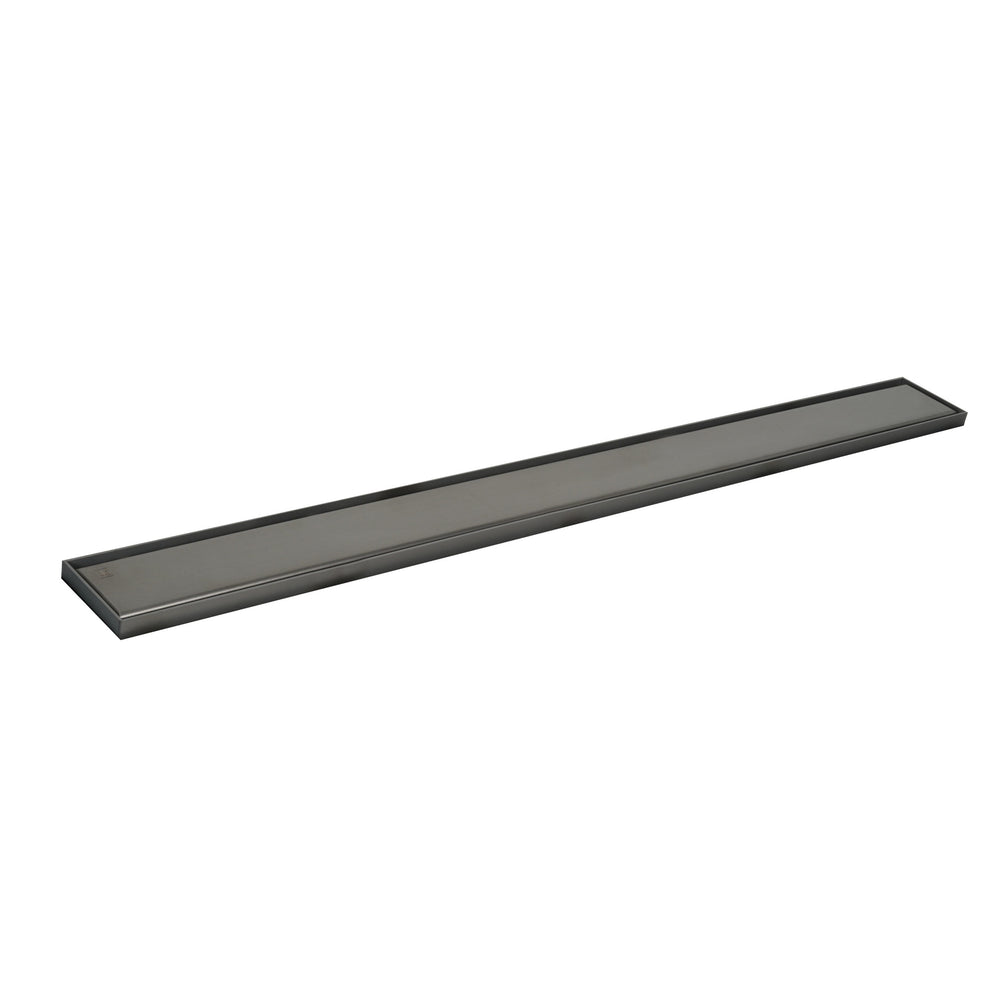 JTP ELITE Regular Linear Drain with Membrane in Brushed Black
