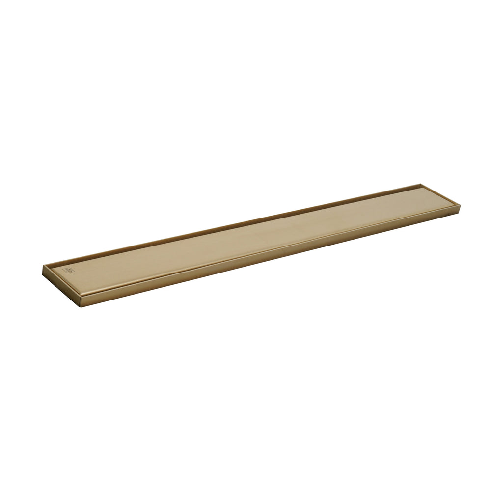 JTP ELITE Regular Linear Drain with Membrane in Brushed Brass