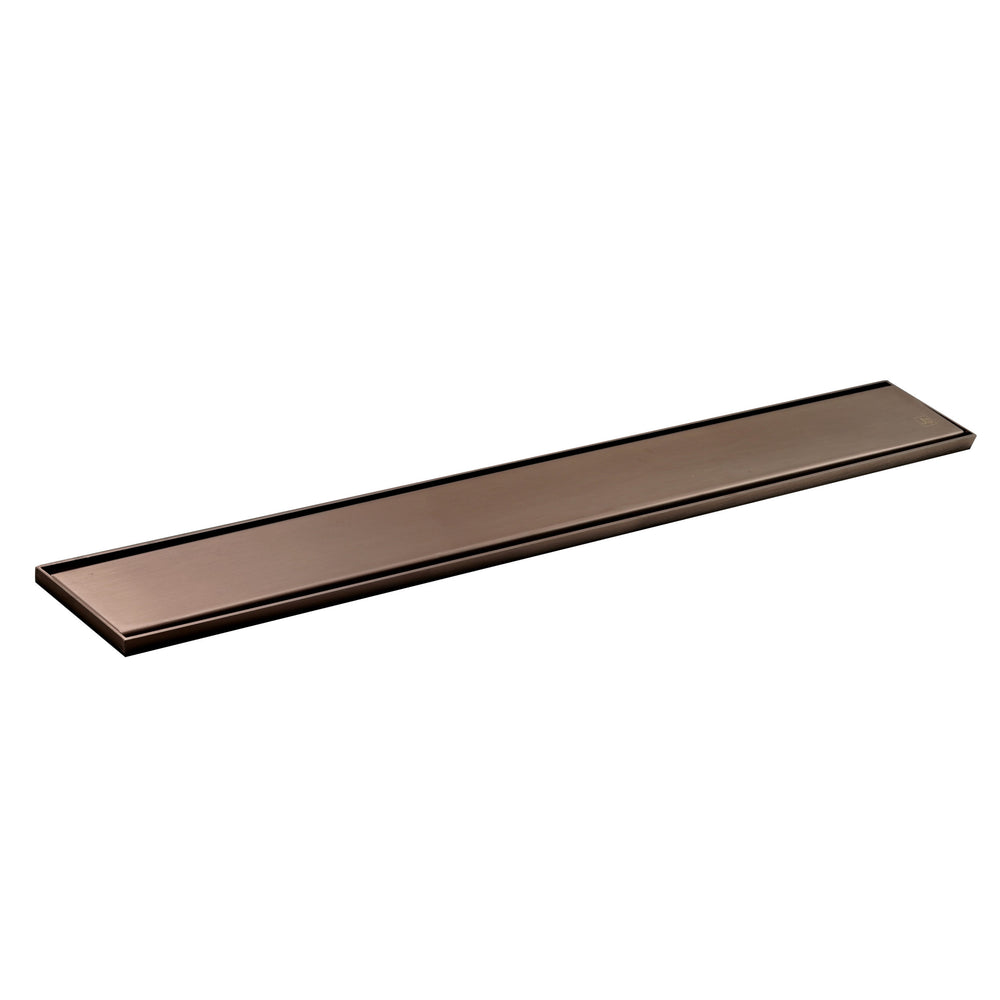 JTP ELITE Regular Linear Drain with Membrane in Brushed Bronze