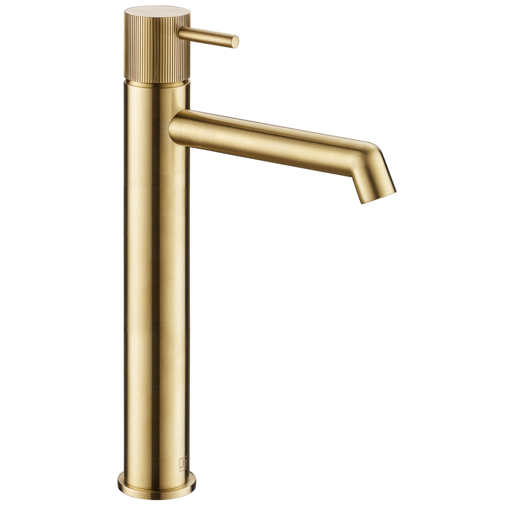 JTP EVO Tall Single Lever Basin Mixer in Brushed Brass