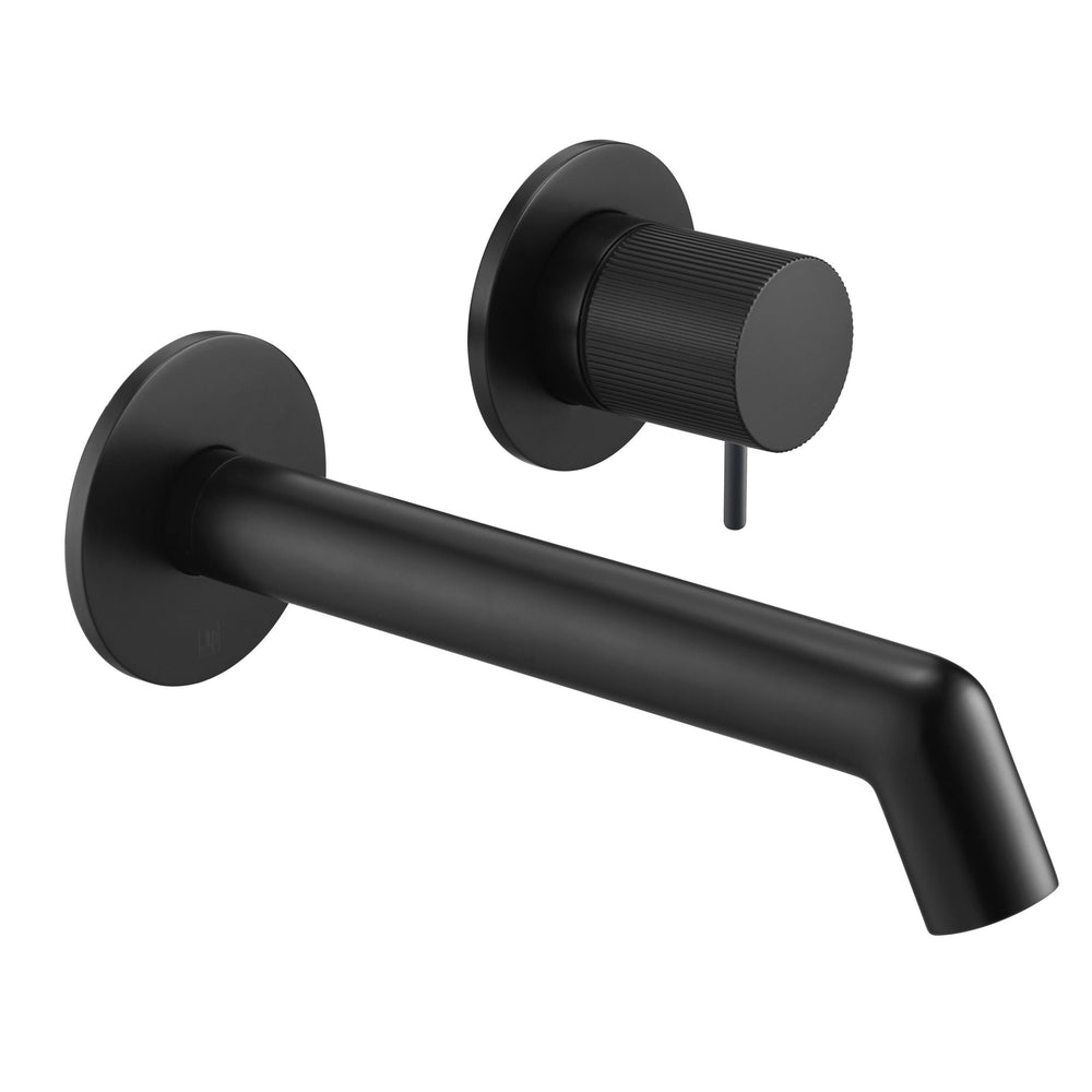 JTP EVO Wall Mounted Basin Mixer in Matt Black