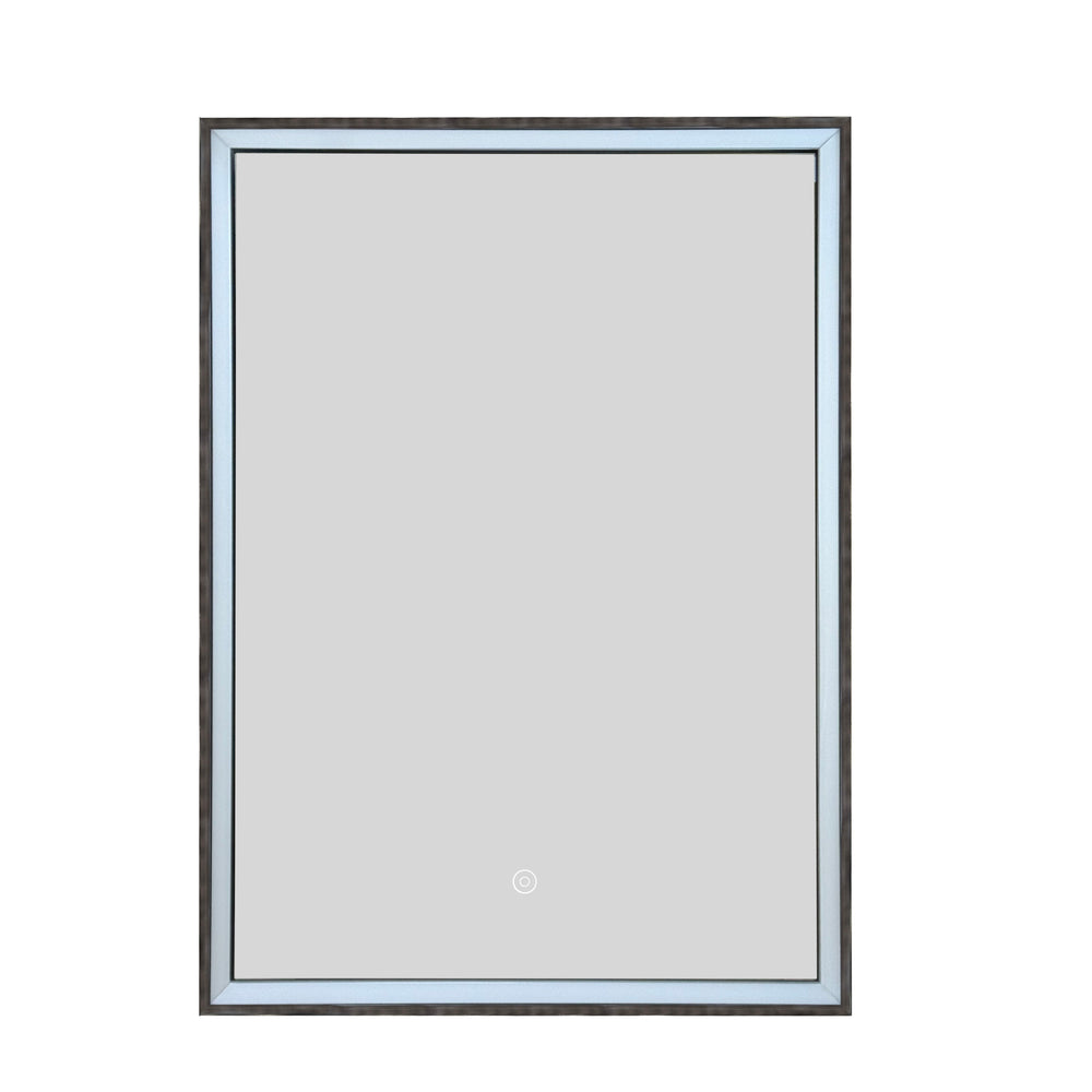JTP Luca Recessed LED Mirror Cabinet in Brushed Black