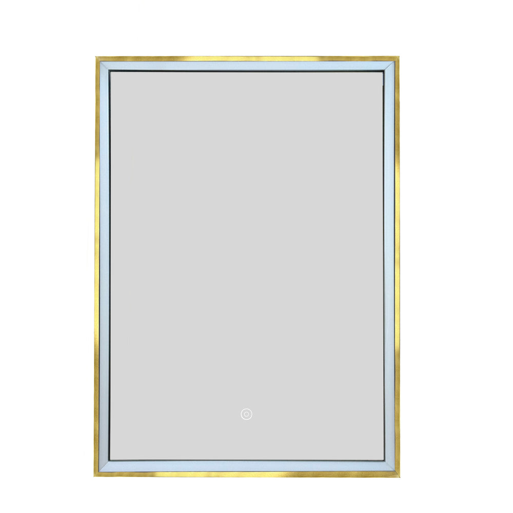 JTP Luca Recessed LED Mirror Cabinet in Brushed Brass