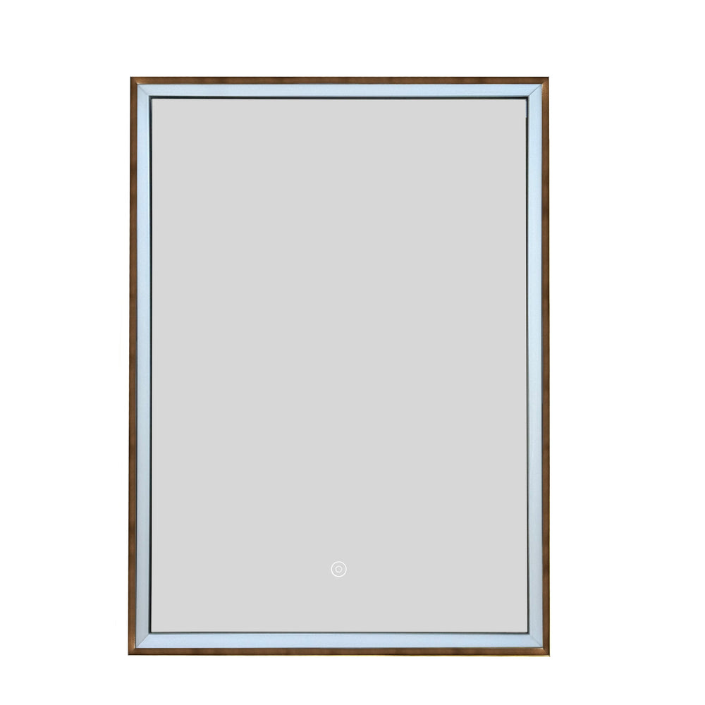 JTP Luca Recessed LED Mirror Cabinet in Brushed Bronze