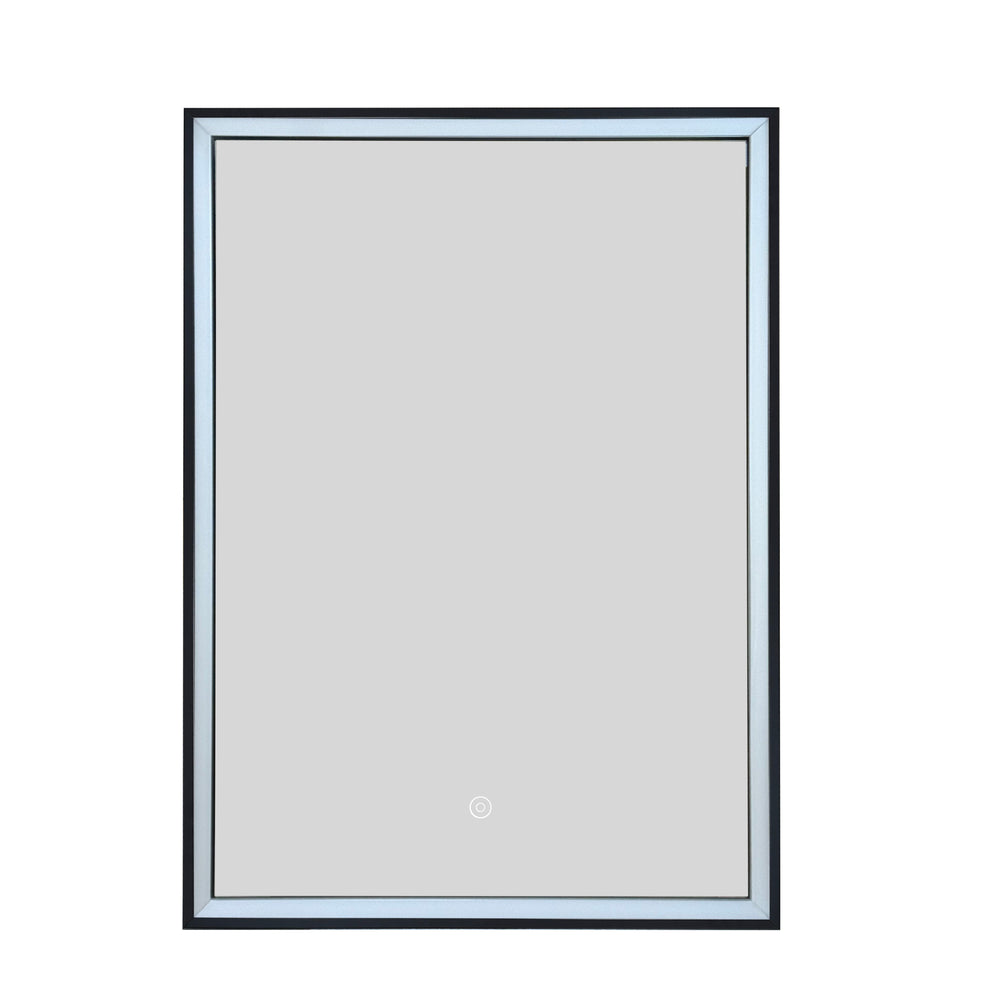 JTP Luca Recessed LED Mirror Cabinet in Matt Black