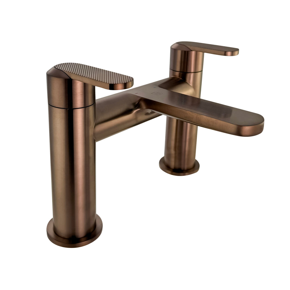 JTP NEO Deck Mounted Bath Filler in Brushed Bronze