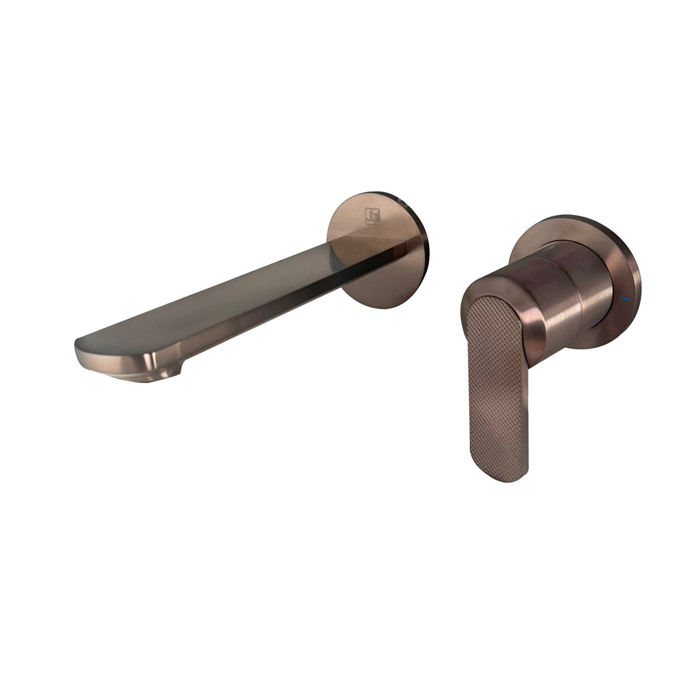JTP NEO Wall Mounted Basin Mixer in Brushed Bronze