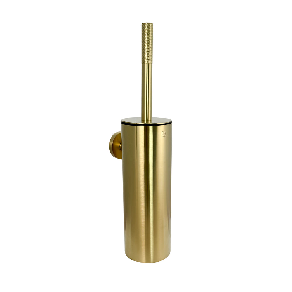 JTP NEO Wall Mounted Toilet Brush Holder in Brushed Brass