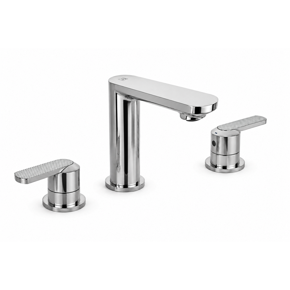JTP NEO 3 Hole Deck Mounted Basin Mixer in Chrome