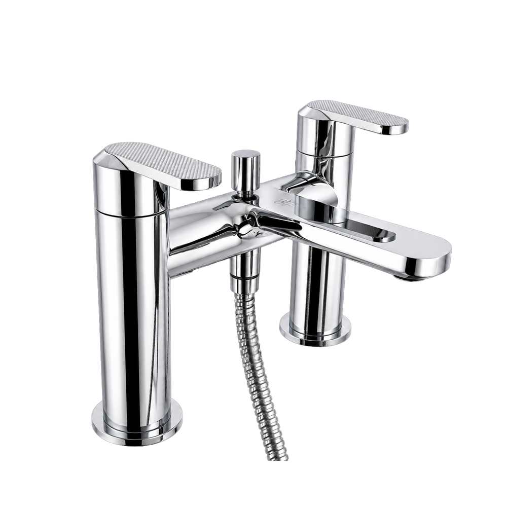 JTP NEO Deck Mounted Bath Shower Mixer with Kit in Chrome