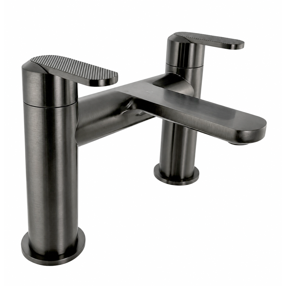 JTP NEO Deck Mounted Bath Filler in Brushed Black