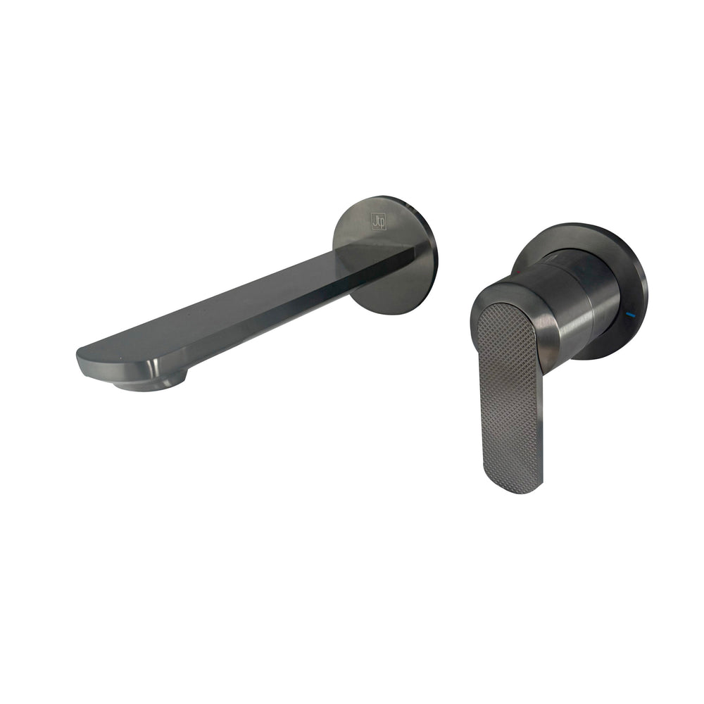 JTP NEO Wall Mounted Basin Mixer in Brushed Black