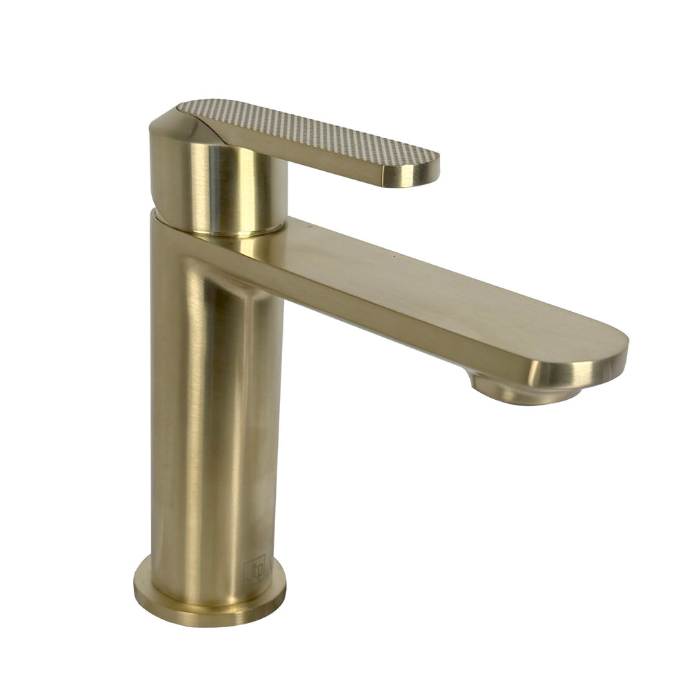 JTP NEO Single Lever Basin Mixer in Brushed Brass