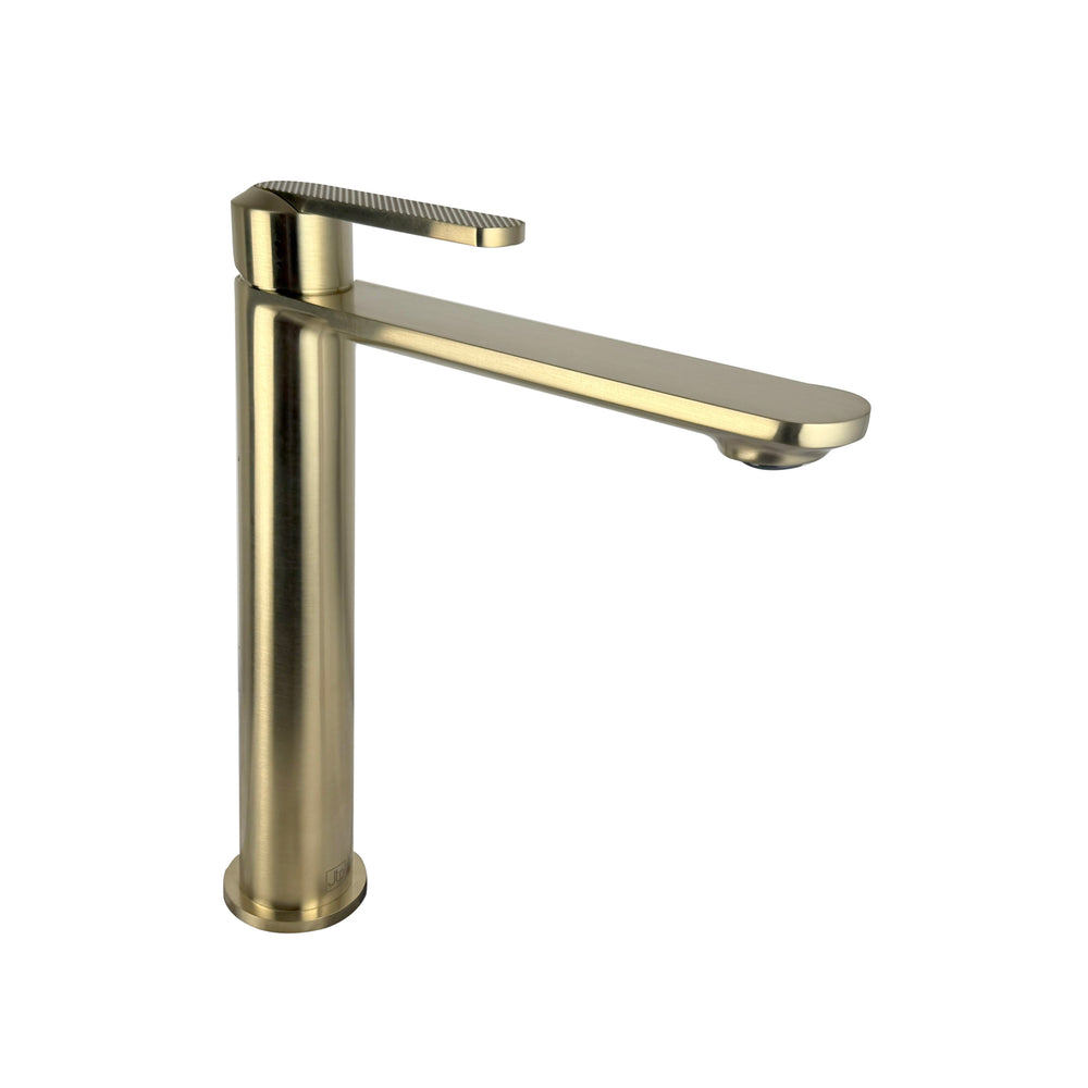 JTP NEO Tall Single Lever Basin Mixer in Brushed Brass