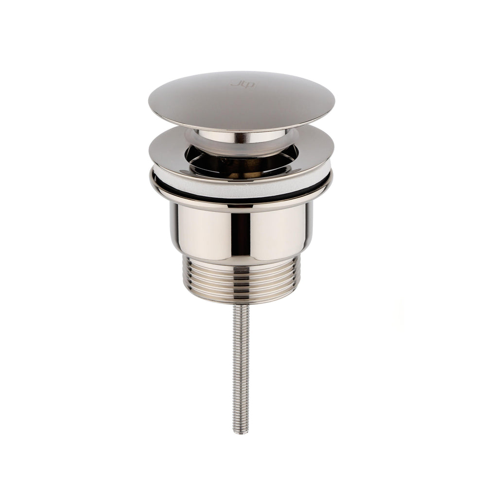 JTP Universal Basin Waste, Slotted and Unslotted in Polished Nickel