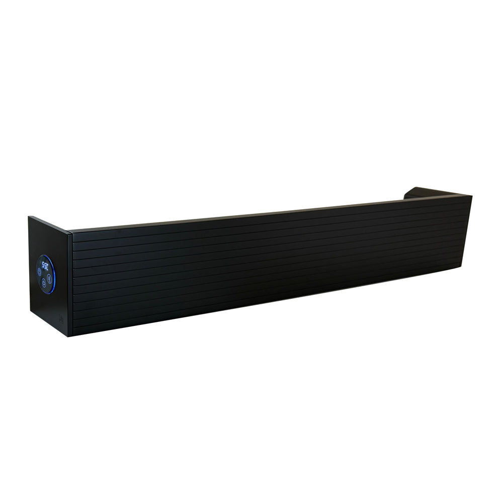 JTP Noa Fluted Electric Towel Rail 600mm in Brushed Bronze