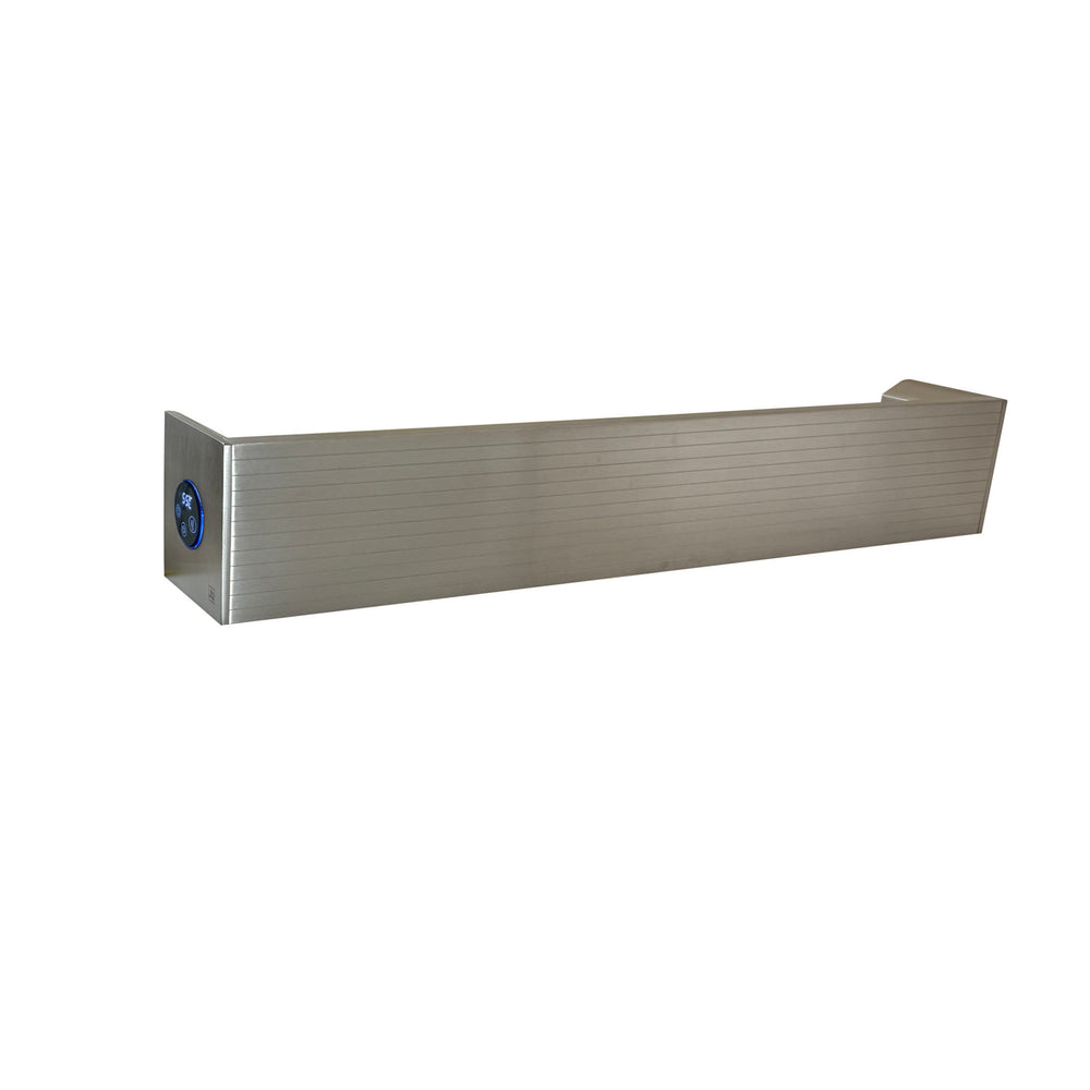 JTP Noa Fluted Electric Towel Rail 600mm in Brushed Bronze