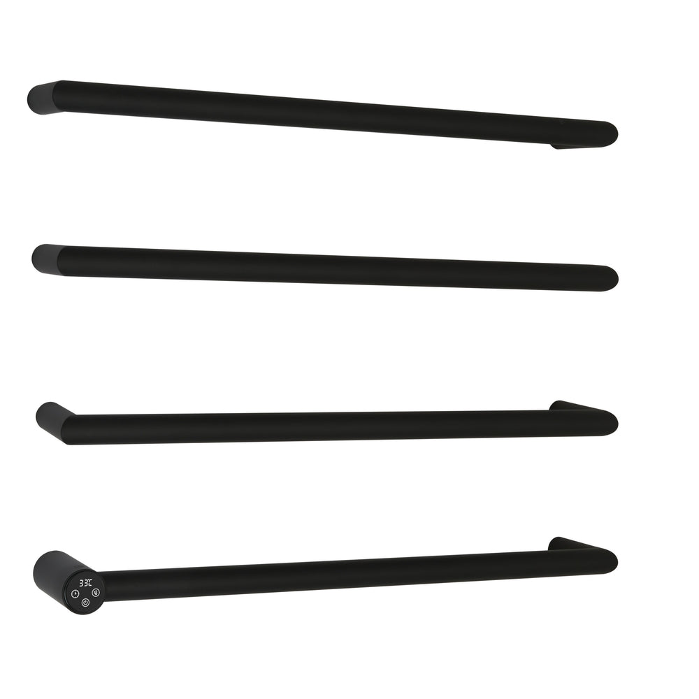 JTP Obi Electric Towel Radiator 600 x 485mm in Matt Black