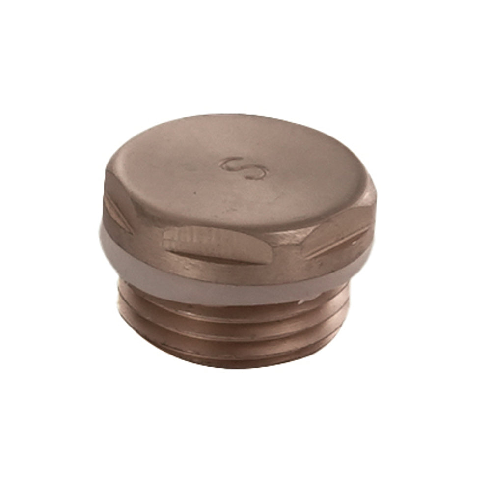 JTP Radiator Blanking Plug in Brushed Bronze