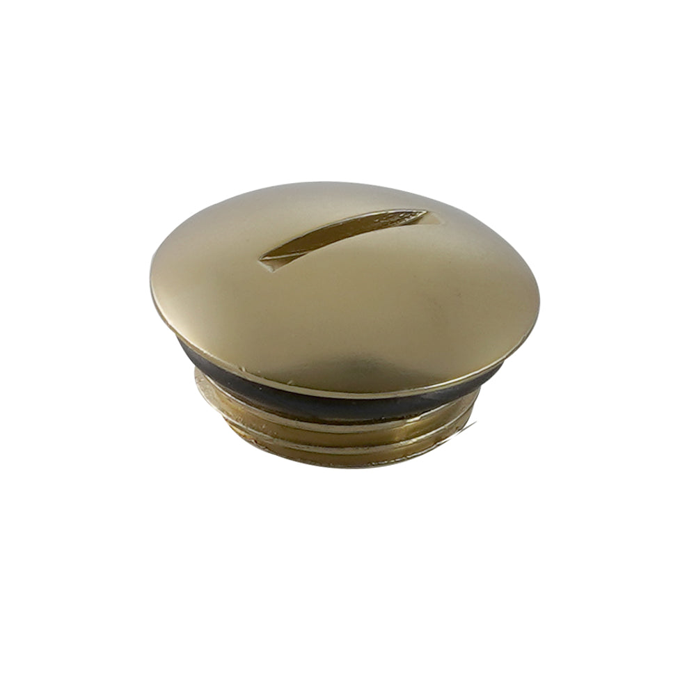 JTP Grosvenor Radiator Blanking Plug in Brushed Brass