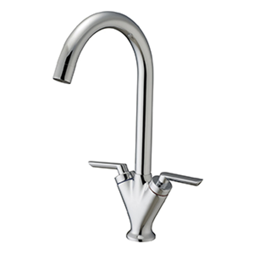 JTP Reach Kitchen Sink Mixer with Swivel Spout in Chrome