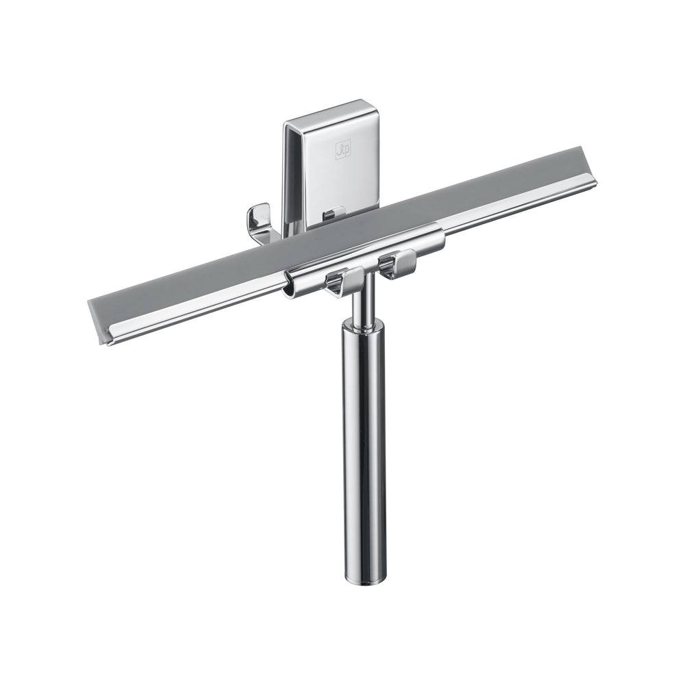 JTP Shower Squeegee with Double Sided Hook in Chrome