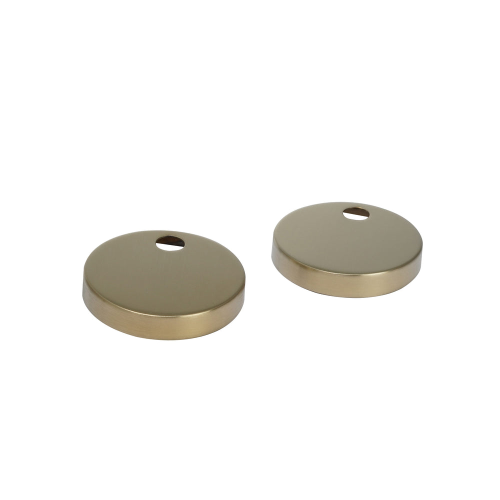 JTP Toilet Seat Fixing Covers in Brushed Brass