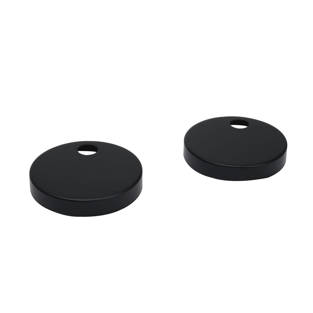 JTP Toilet Seat Fixing Covers in Matt Black