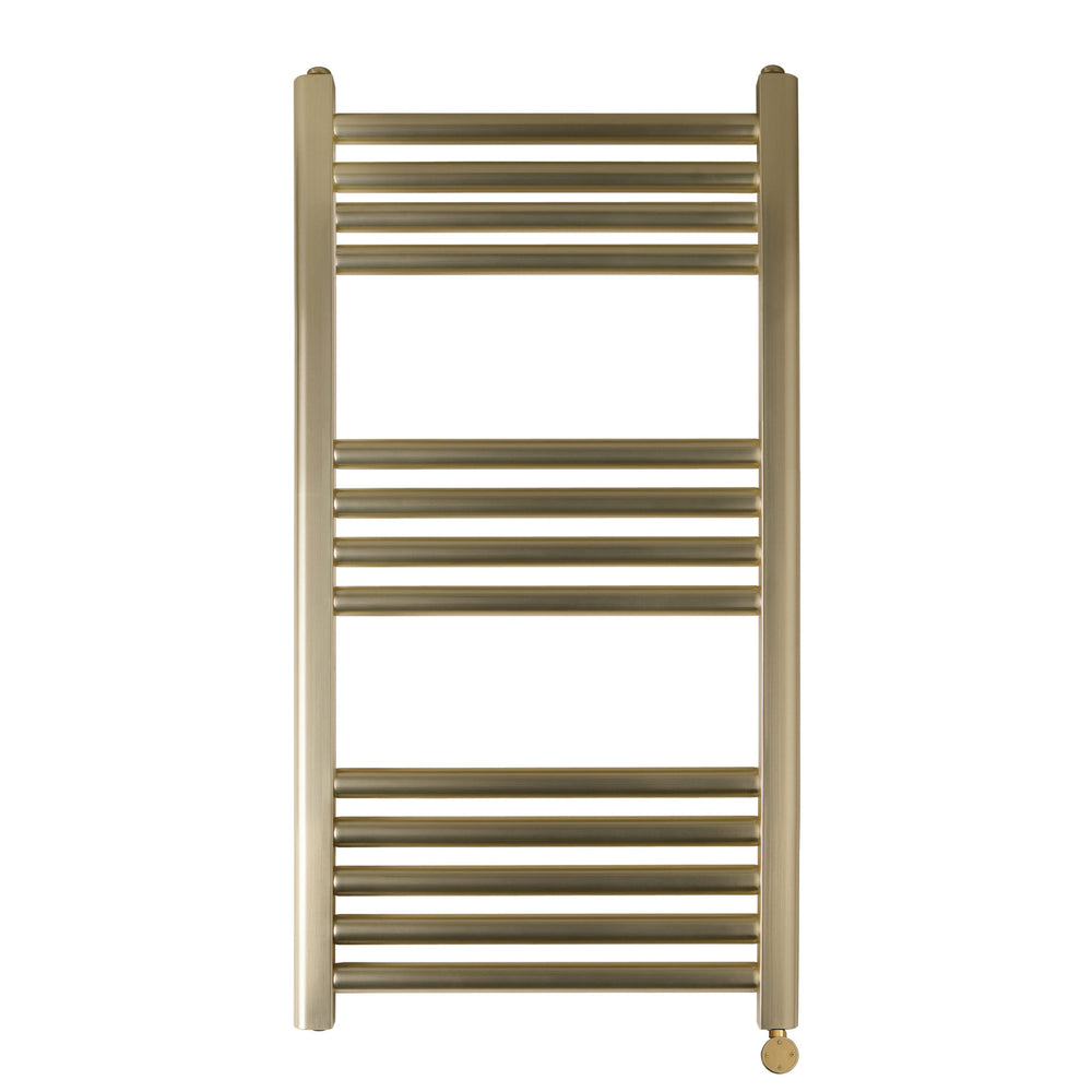 JTP VOS Electric Towel Radiator in Brushed Brass