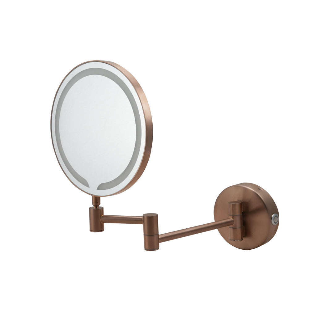 JTP Zoom Makeup Mirror 200mm in Brushed Bronze