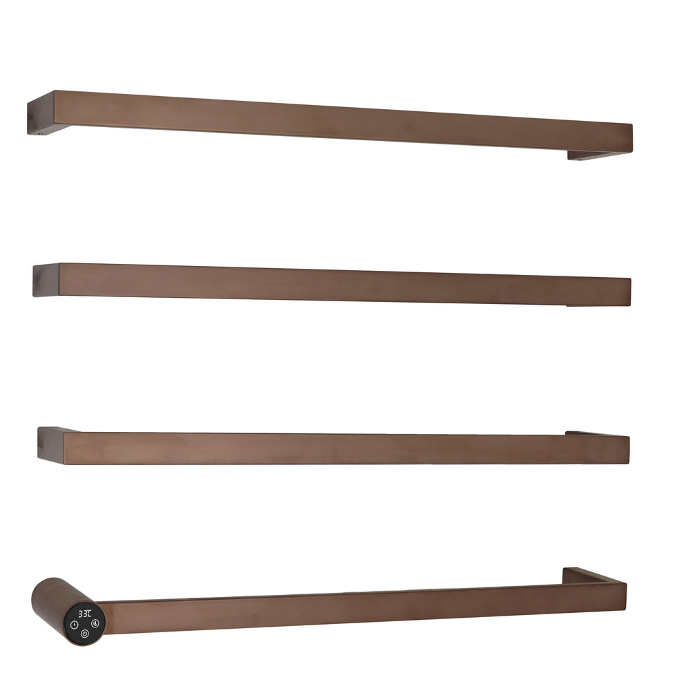 JTP Zyon Electric Towel Radiator 630 x 486mm in Brushed Bronze