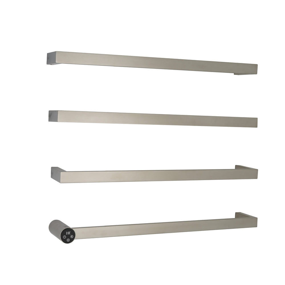 JTP Zyon Electric Towel Radiator 630 x 486mm in Stainless Steel