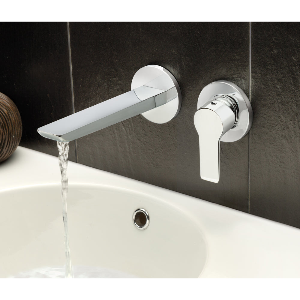JTP Amore Single Lever Wall Mounted Basin Mixer in Chrome