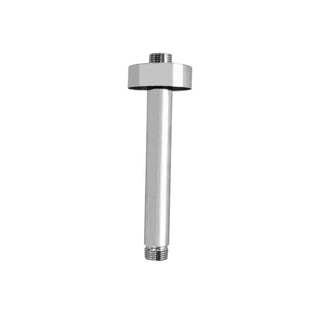 JTP Round Brass Ceiling Shower Arm in Chrome