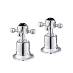 JTP Grosvenor Cross Deck Panel Valves 3/4" in Chrome with Black Indices
