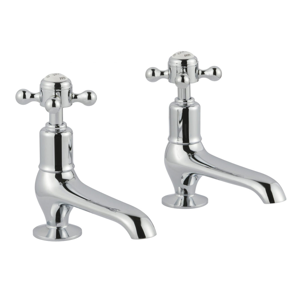 JTP Grosvenor Cross Long Nose Basin Taps in Chrome
