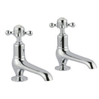 JTP Grosvenor Cross Long Nose Basin Taps in Chrome
