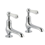 JTP Grosvenor Lever Long Nose Basin Taps in Chrome