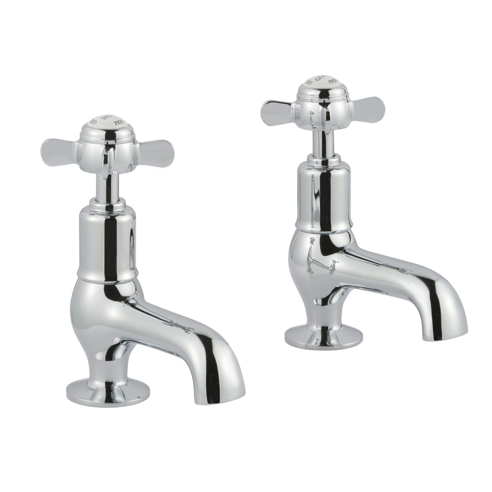 JTP Grosvenor Pinch Cloakroom Basin Taps in Chrome