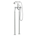JTP Grosvenor Pinch Freestanding Bath Shower Mixer with Kit in Chrome