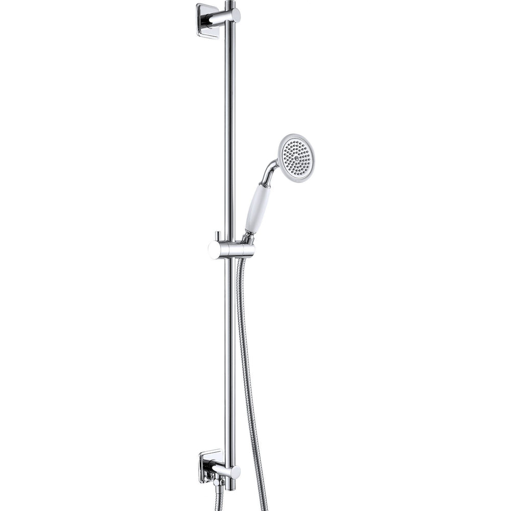 JTP Grosvenor Traditional Slide Rail Kit with Bottom Outlet in Chrome