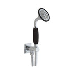 JTP Grosvenor Traditional Water Outlet and Holder with Hand Shower in Chrome with Black Indices