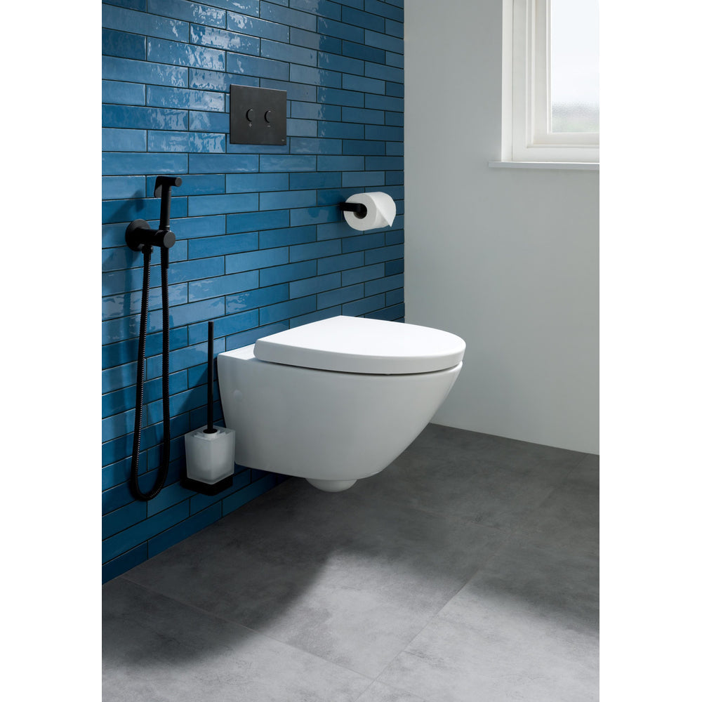 JTP Metal Pneumatic Flush Plate in Matt Black