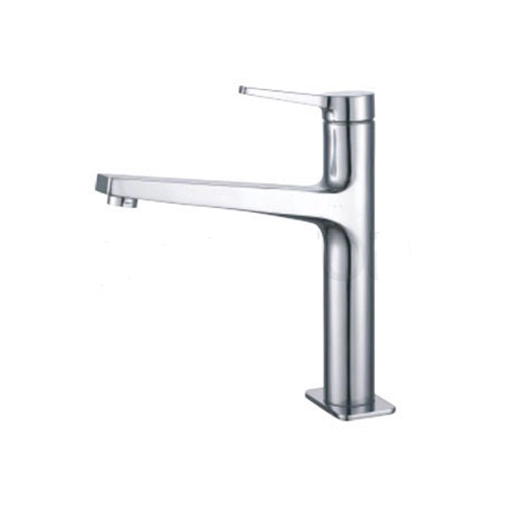 JTP Omega High Neck Single Lever Kitchen Sink Mixer in Chrome