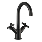 JTP Solex Mono Basin Mixer with Swivel Spout in Matt Black